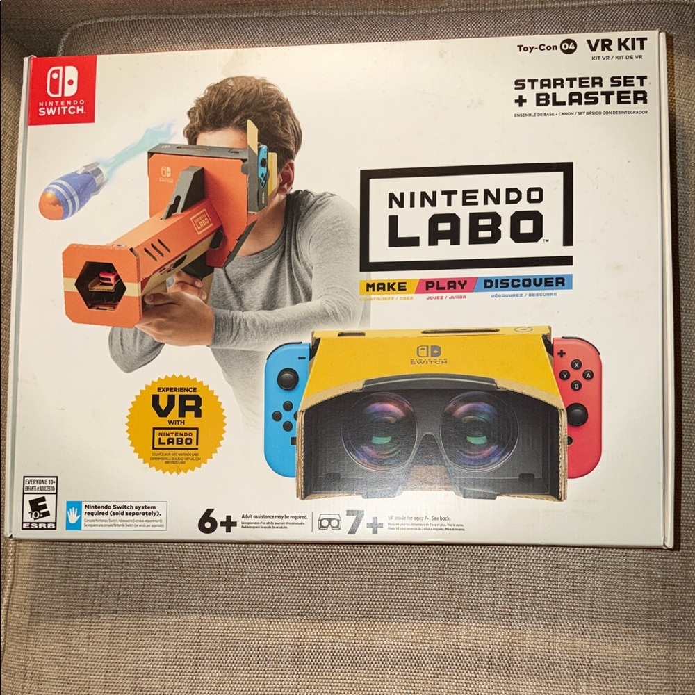 LABO TOY-CON 04 VR KIT STARTER SET + BLASTER Nintendo LABO Manufacturer Sealed
